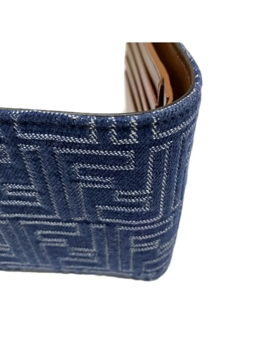 Fendi Bifold Wallet Leather Fabric